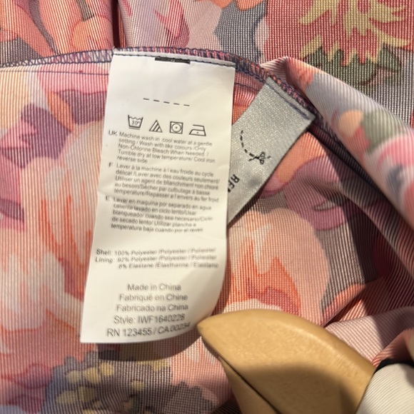 Vibrant large format spring floral fit and flare size 4 (runs lrg) party dress - Picture 5 of 5